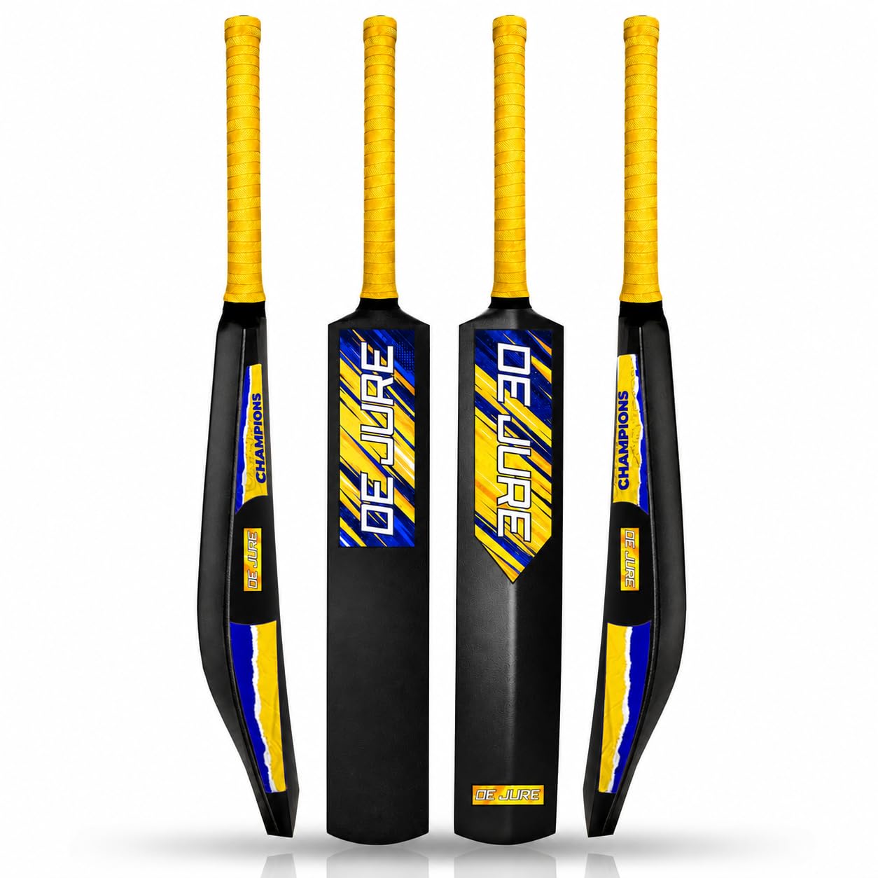 De Jure Fitness Plastic Tennis Cricket Bat Full Size 35 x 4.5 Inch | 900g Lightweight Cricket Bat with Rubber Grip Handle | Indoor & Outdoor Tennis Ball Bat for Kids, Adults & Beginners-image-33