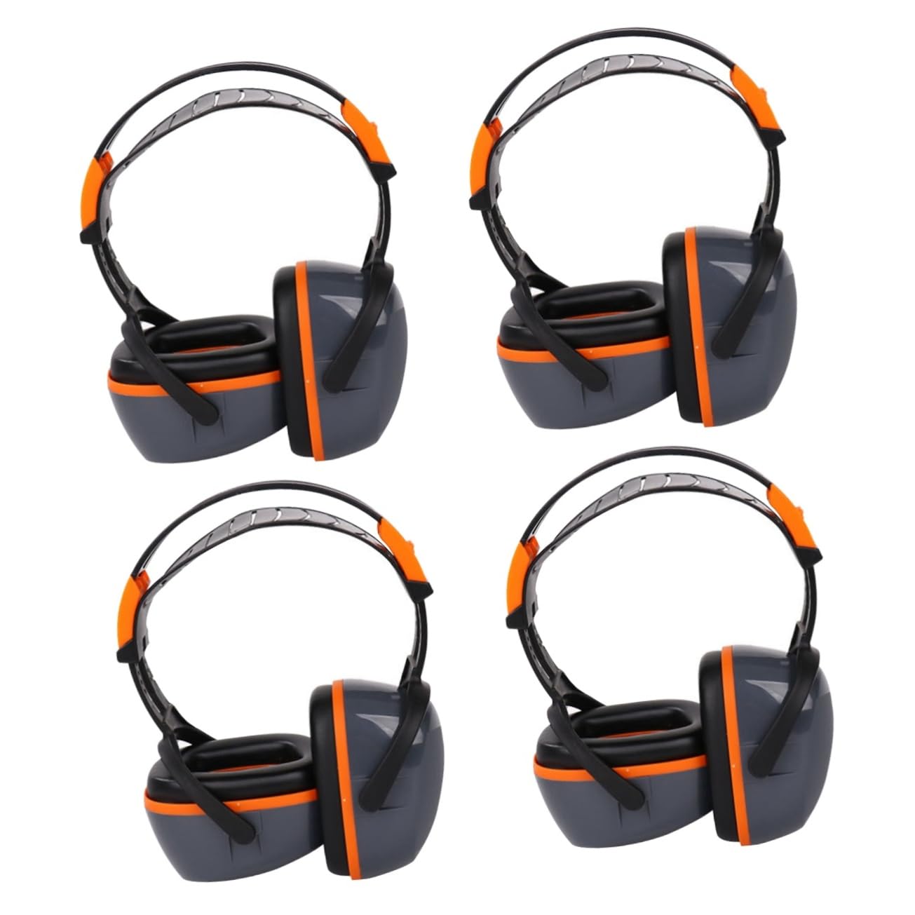 Homoyoyo 4stücke Noise Cancelling Earmuffs Für Erwachsene Effektive Geräuschreduzierung Für Arbeit Studium Und Schlaf Leicht Und Tragbar Stilvolles Design Orange Für Drum Recording Und