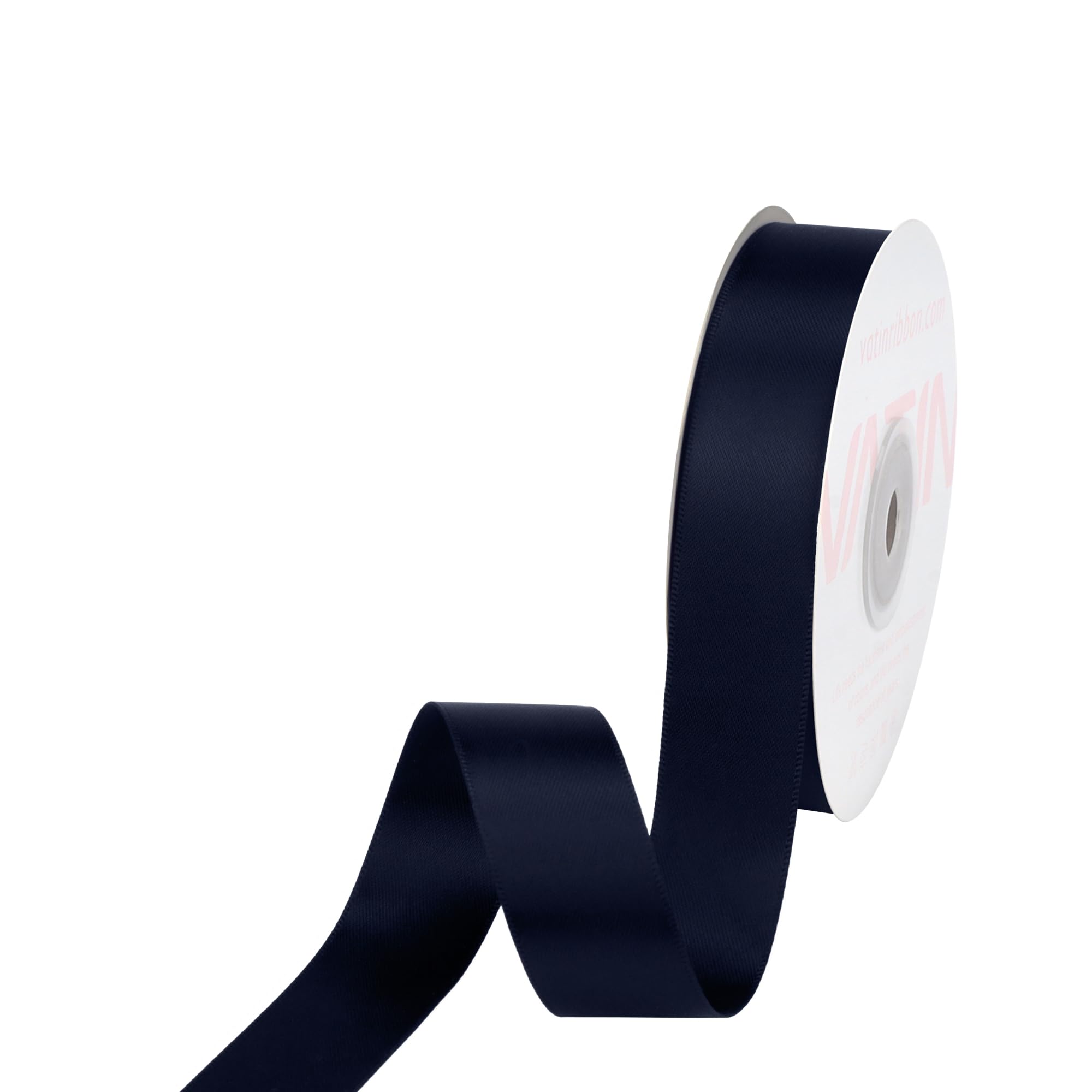 VATIN 100mm Wide Double Faced Polyester Deep Navy Blue Satin Ribbon- 4.5 Metre/Spool, Perfect for Chair Sash, Making Bow, Sewing and Wedding Bouquet — view 30