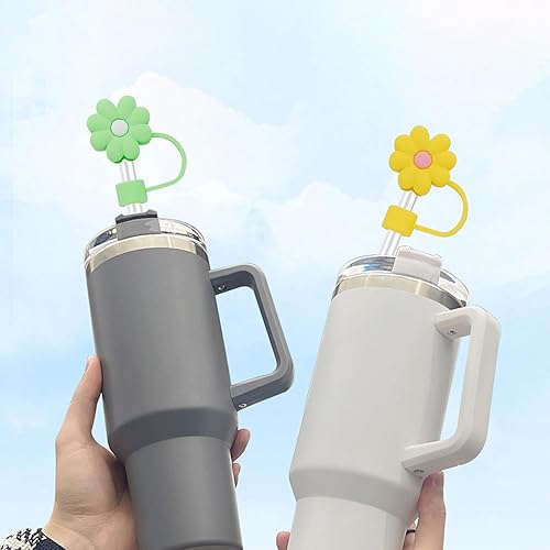Miniatura 2 de Stanley Cup - 4 fundas para popotes Stanley, accesorios para popotes de silicona de 0.394 in/0.39 pulgadas, tapas reutilizables para popotes Stanley