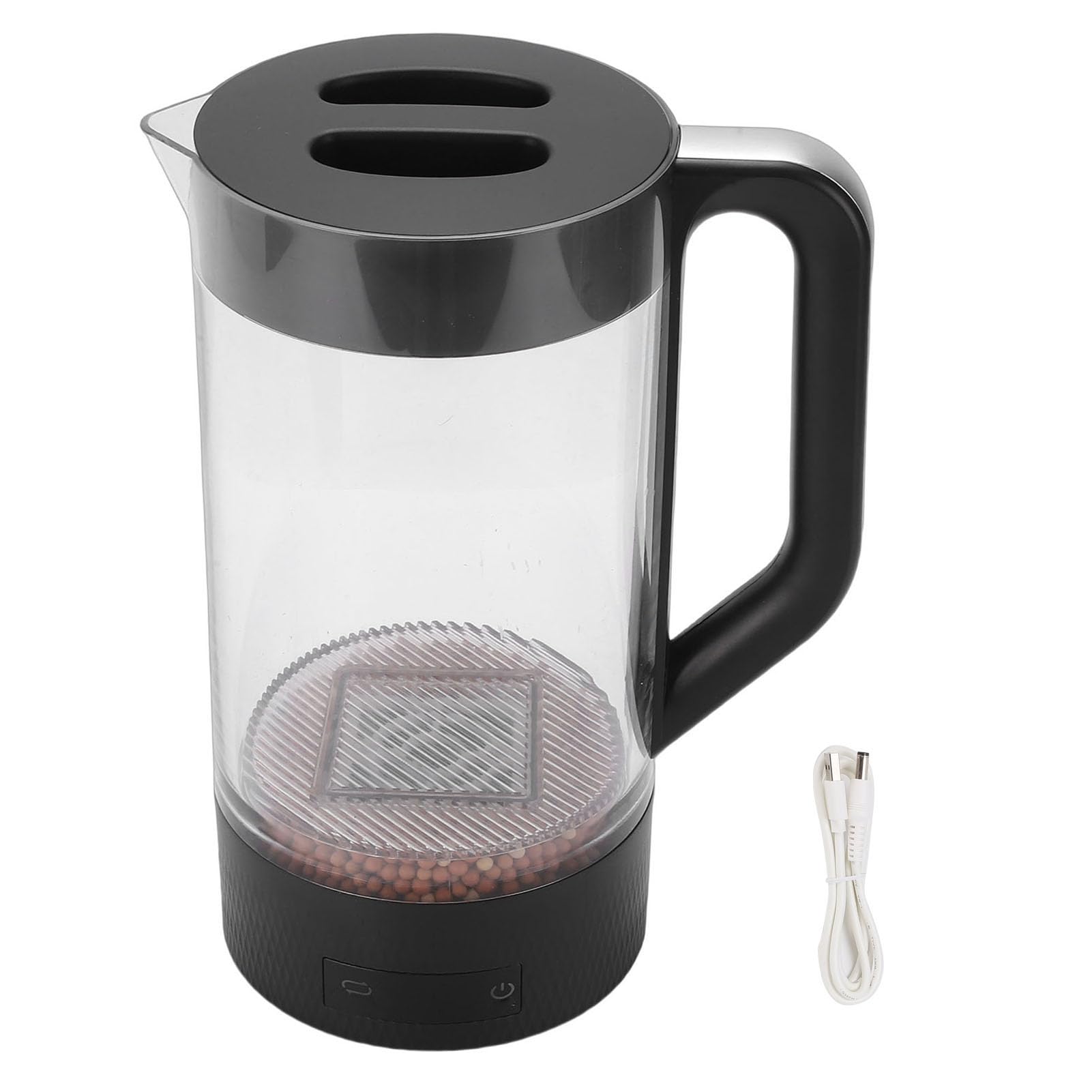 GOWENIC Jarra de Agua de Hidrógeno Generador Inodoro de 2 Litros para Uso Doméstico con Materiales Seguros, Ideal para la Oficina o el Hogar, Máquina para Hacer Agua Rica en Hidrógeno para PC de