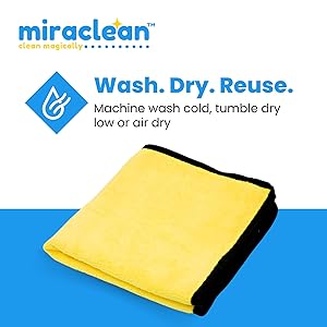 Microfiber Towels for Cars - 15.7" x 15.7" inches, Highly Absorbent Professional Grade Drying Towel Set for Superior Cleaning and Drying Performance - Car Drying & Kitchen Towel - Pack of 3