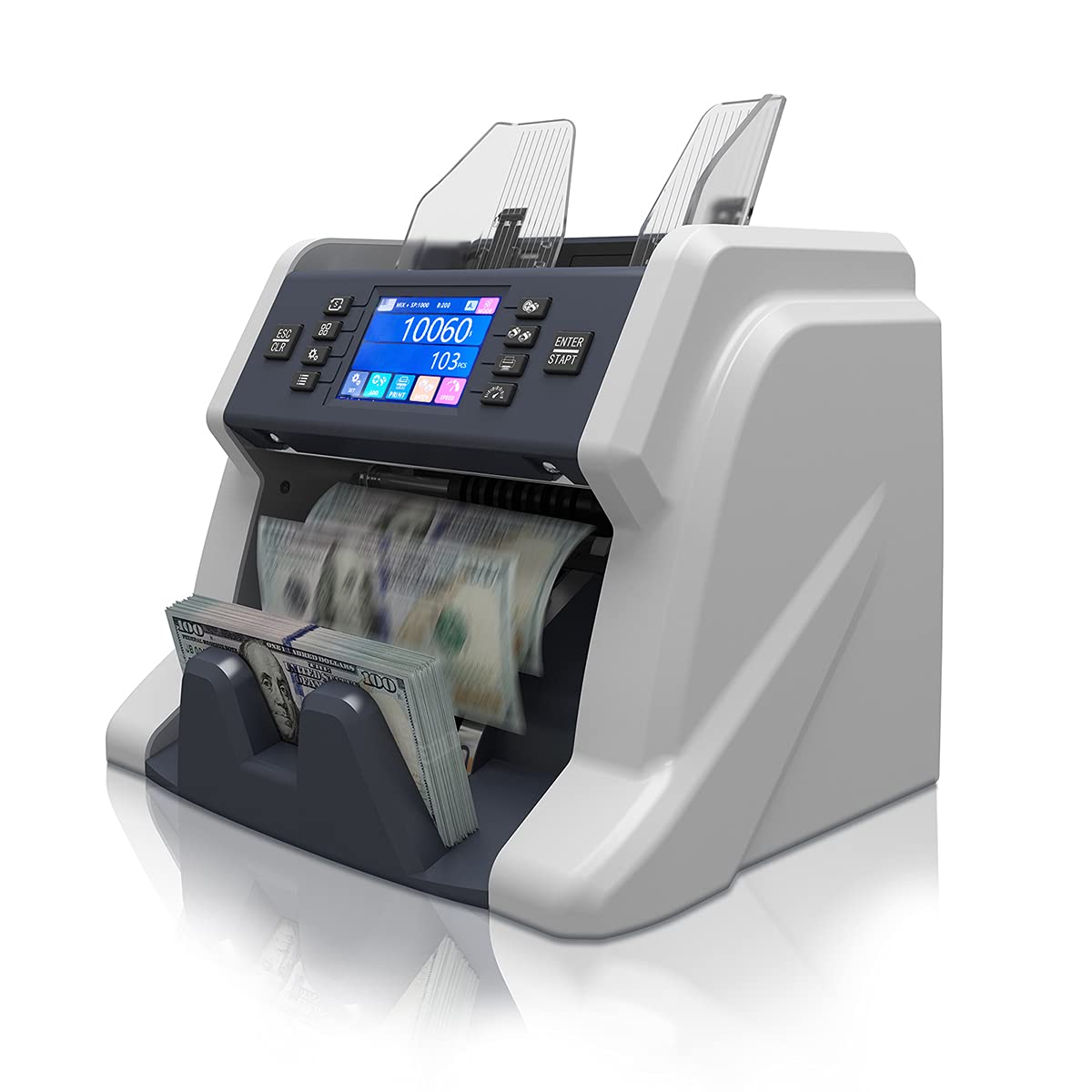 Buy FUNWARRIOR BC55 Mixed Denomination Bill Value Counter Sorter, 2 Yr