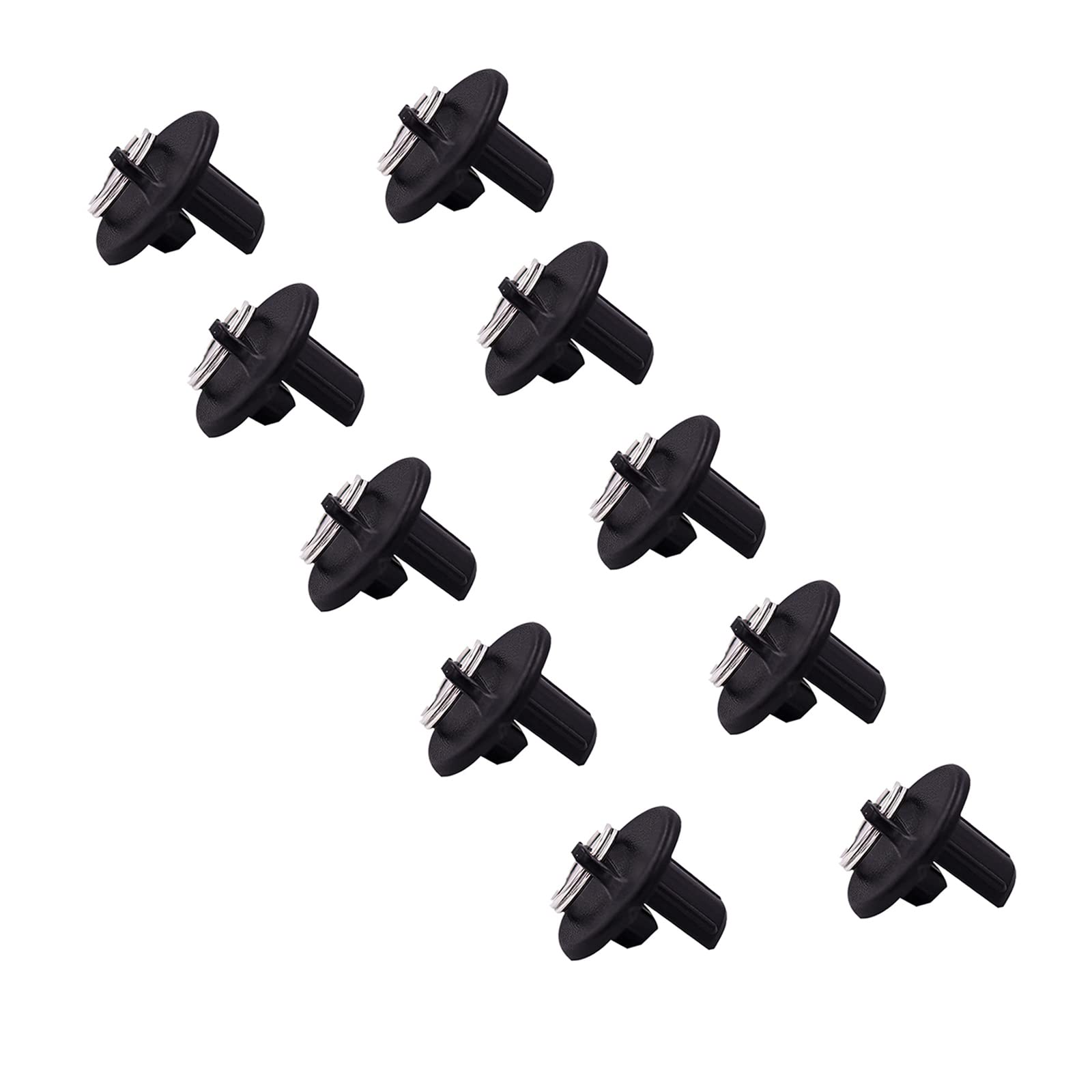 Universal 5-Pack Pull Ring end Cap,Replacement Shade Parts of Exterior Sun Shades Outdoor/Indoor Roller up Blinds (Black)