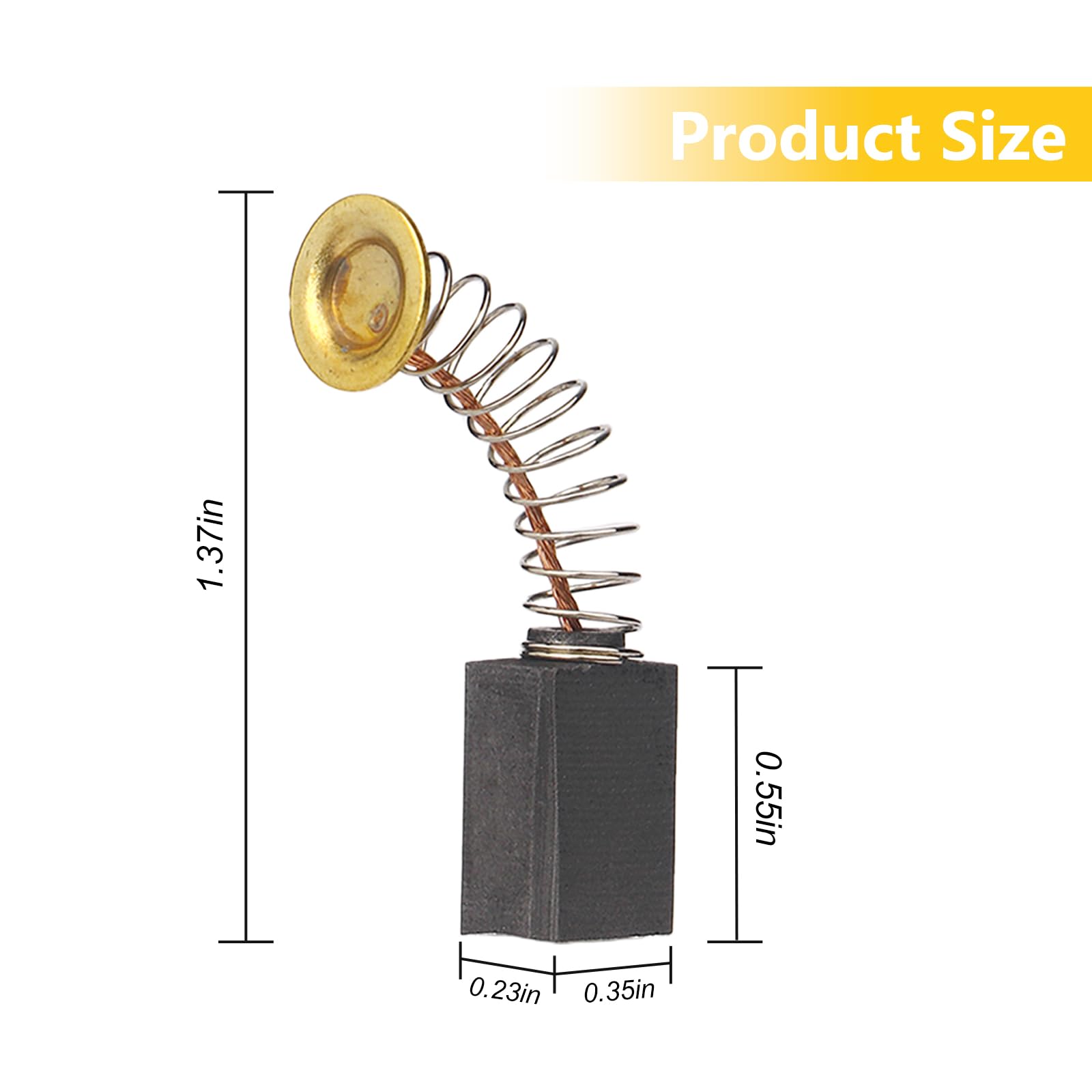4 cepillos de carbono 126984 con resorte, apto para piezas de repuesto de equipos de soldadura por arco de soldador Miller
