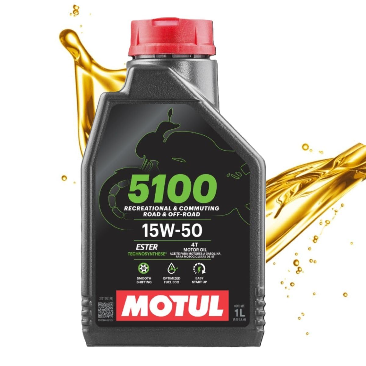 MOTUL 5100 15W-50 4T エンジンオイル 1L×6本セット Óleo Motul 5100 4T (Semi-sintético) 15W50 1L : Amazon.com.br