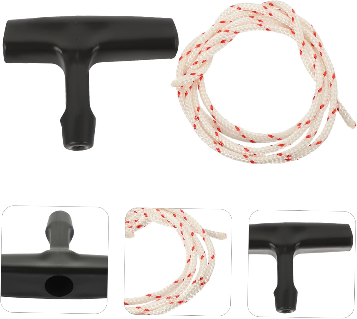 WOONEKY 5pcs Garage Door Pull Cord Opener Wire Handle Garage Door Handle Replacement Kit