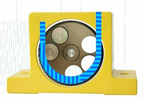 Miniatura 7 de Potencia del vibrador neumático, vibradores industriales de turbina con silenciador,Vibrador de turbina de aire de hilo, turbina de aire de aleación