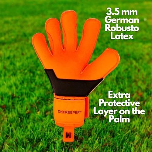 Miniatura 3 de Vector Pupil especialmente diseñado para niños y jóvenes  Guantes de portero de fútbol GK  Látex alemán de 0.138 in  Corte híbrido  Capa protectora