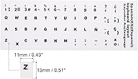 Vista 2 de PATIKIL Calcomanías de diseño de teclado español, paquete de 4 fundas universales de repuesto para teclados de computadora de escritorio, fondo