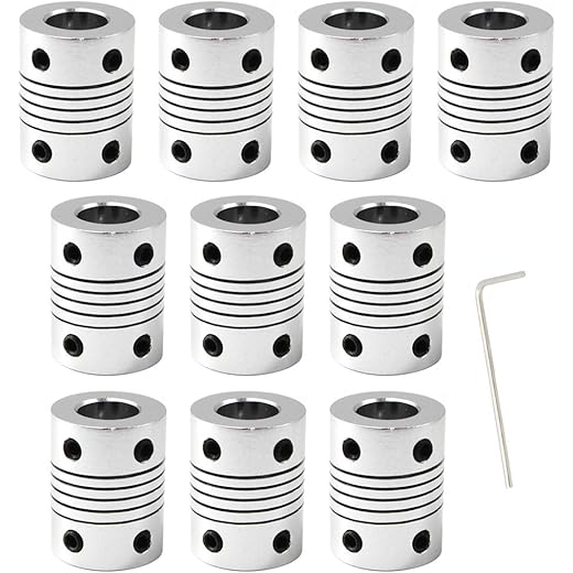 Flexible Shaft Coupling 10mm Pack of 10
