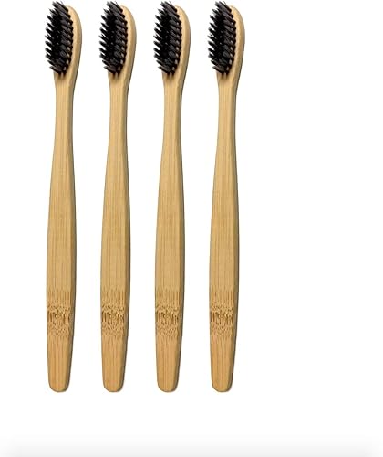 Miniatura 4 de Dientes limpios. Conciencia limpia. Cepillo de dientes de bambú, sin BPA. Orgánico. Ecológico. Natural. Compostable. Vegano. 100% biodegradable.