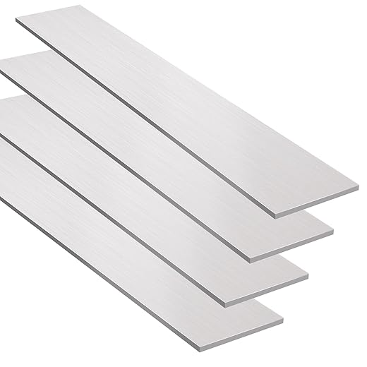 Aluminum Bar【4 PCS】3mmx50mmx305mm Aluminum Block 6061 Flat Bar,Aluminum Plate,CNC,Precision Machining