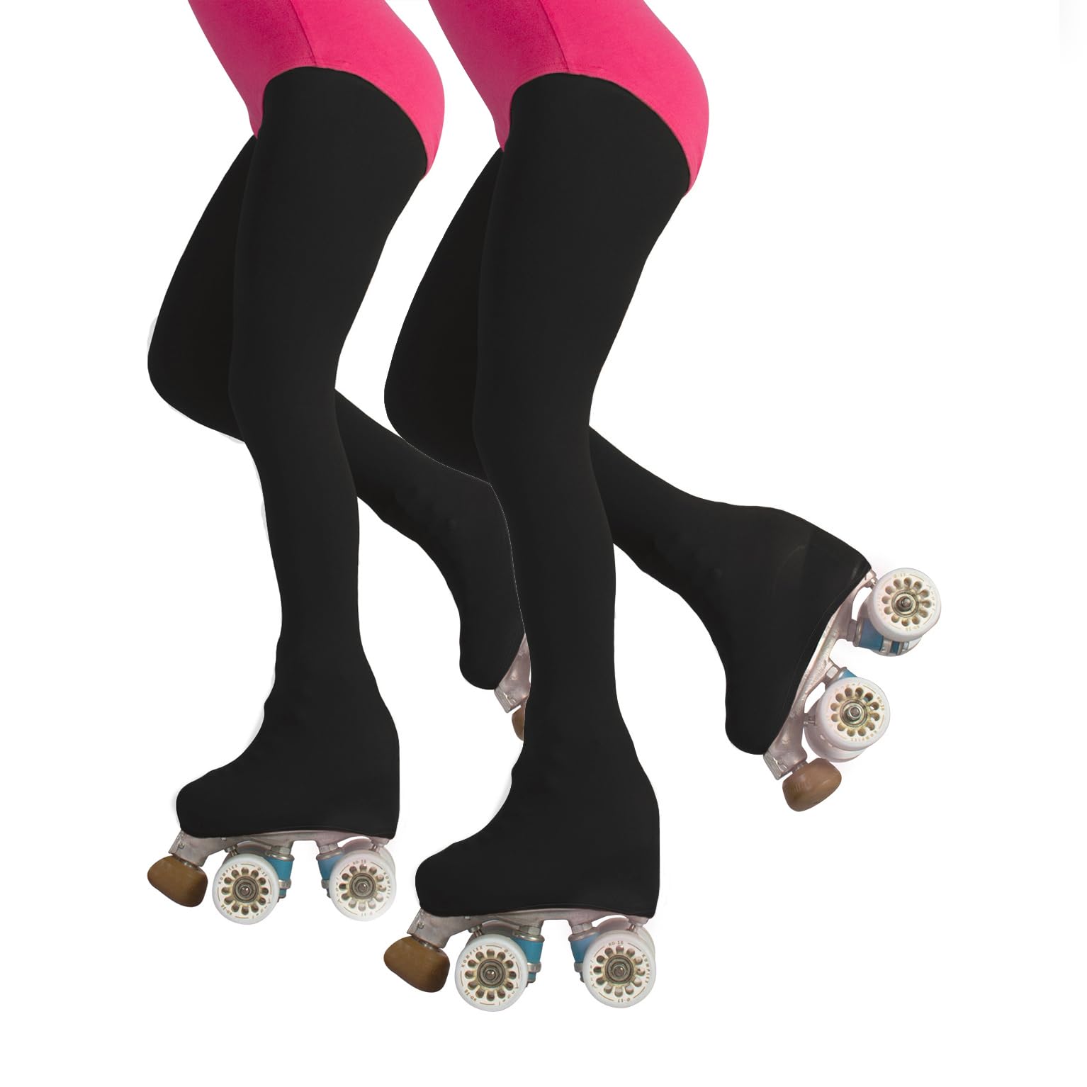 CALZITALY PACK 1/2 Professionelle Mädchen Rollschuh und Eislauf Strumpfhose mit Fuss – 70 DEN| Hautfarbe, Schwarz| 6 Jahre, 8 Jahre, 10 Jahre, 12 Jahre | Made in Italy