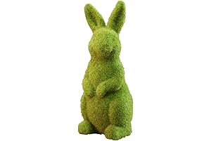 Flocked Easter Sitting Rabbit