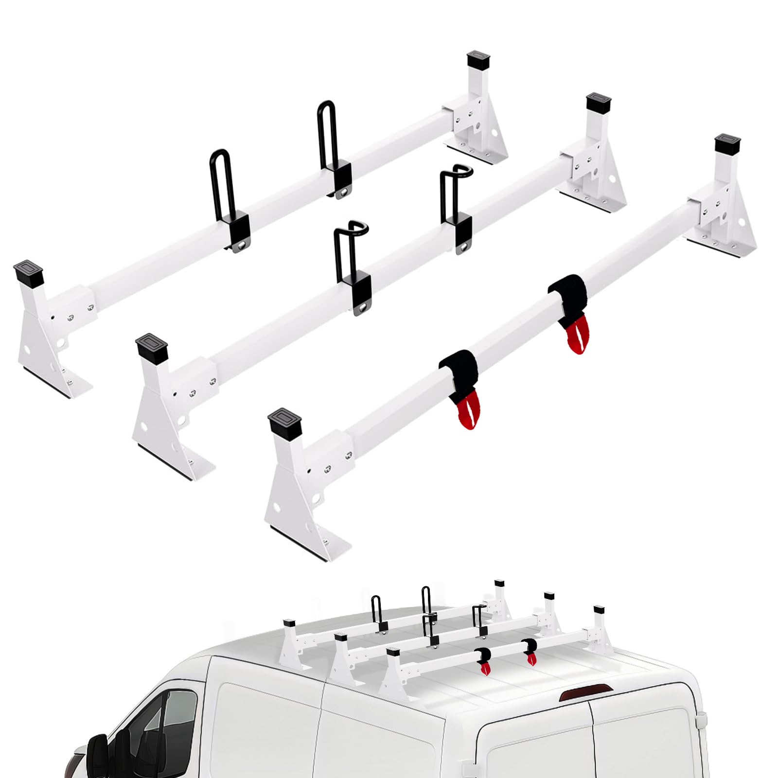 EONECROSS 54" cargo van roof ladder rack