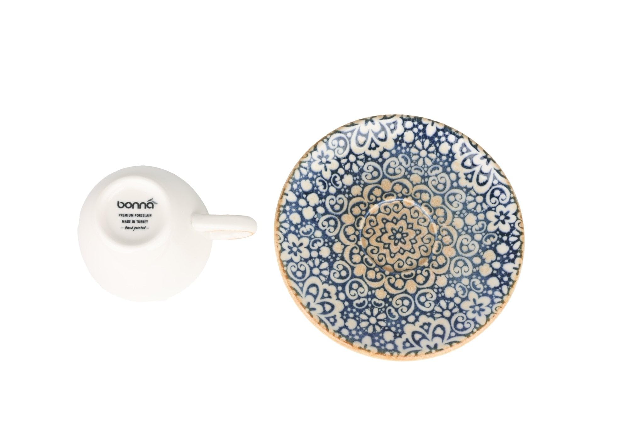 Bonna Alhambra - Espressotassen und Untertasse - 80 cc - Porzellan - 6er set