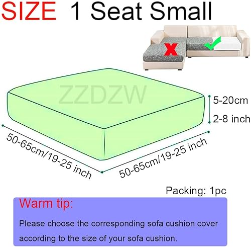 Miniatura 2 de Funda de cojín elástica para asiento de sofá, funda de cojín ajustable para sofá, protector de muebles, fundas de cojín modulares de lujo para sofá