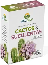 Fertilizante Substrato Cactos E Suculentas 150g Npk Plantas Bonitas Saudaveis Bem Nutridas