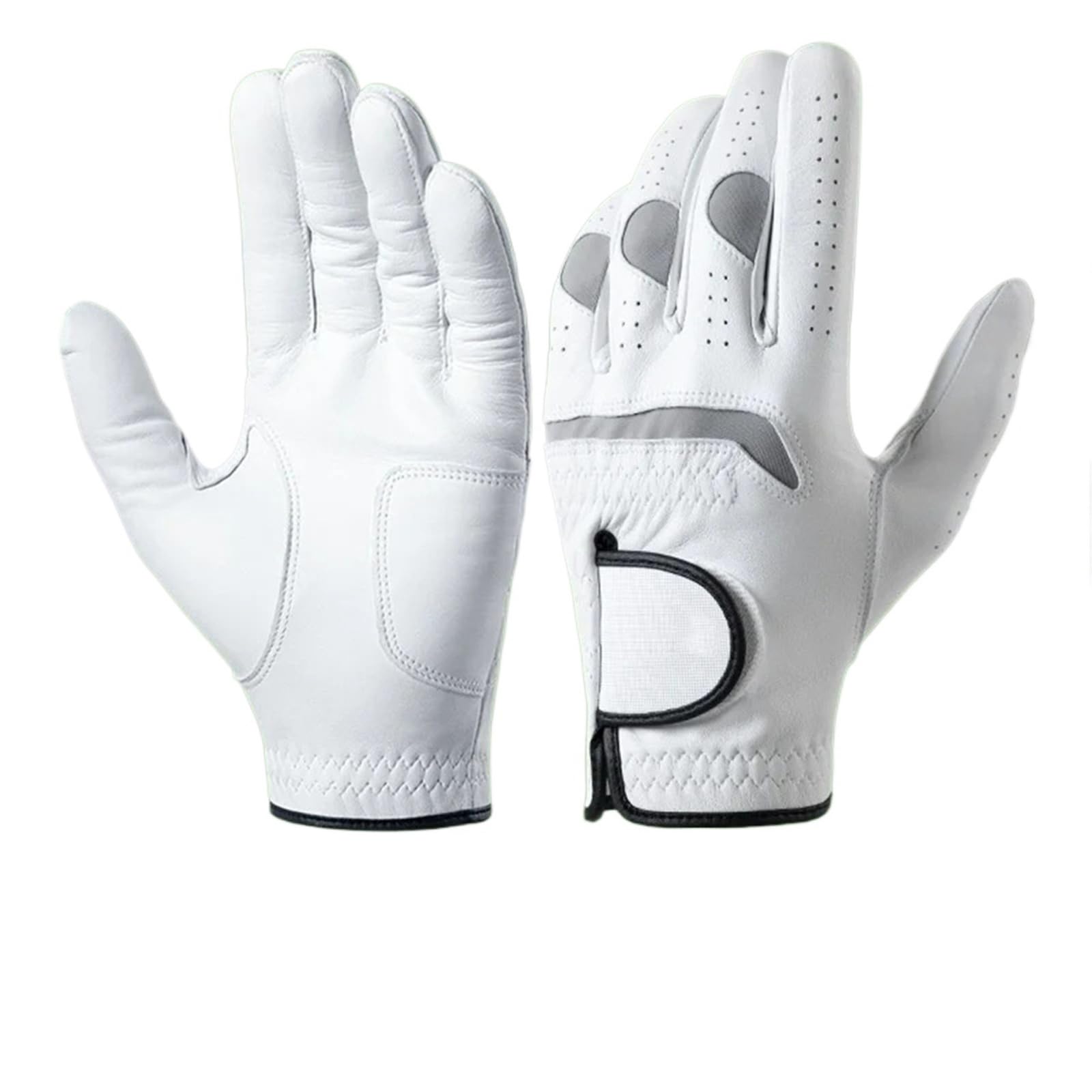 Generisch Kompatibel for 1 Stück Golfhandschuhe aus echtem Lammleder for Herren und Damen, atmungsaktiv, schweißabsorbierend, rutschfest, Trainingshandschuhe