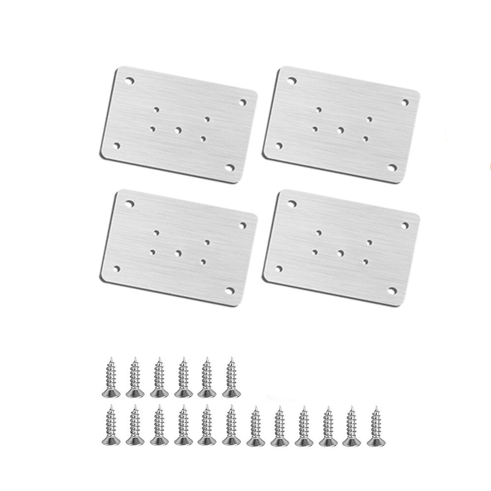 Cabinet Furniture Drawer Hinges, Repair Plate Stainless Steel Table Window Repair Furniture Hardware Door Hinge Accessories.(B)