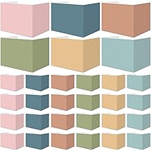 30 Pack Desk Dividers for Students Boho Privacy Folder for Students Waterproof Study Carrel Dividers Testing Divider Privacy Classroom Shield Folder Boards for Classroom School Teacher Supplies