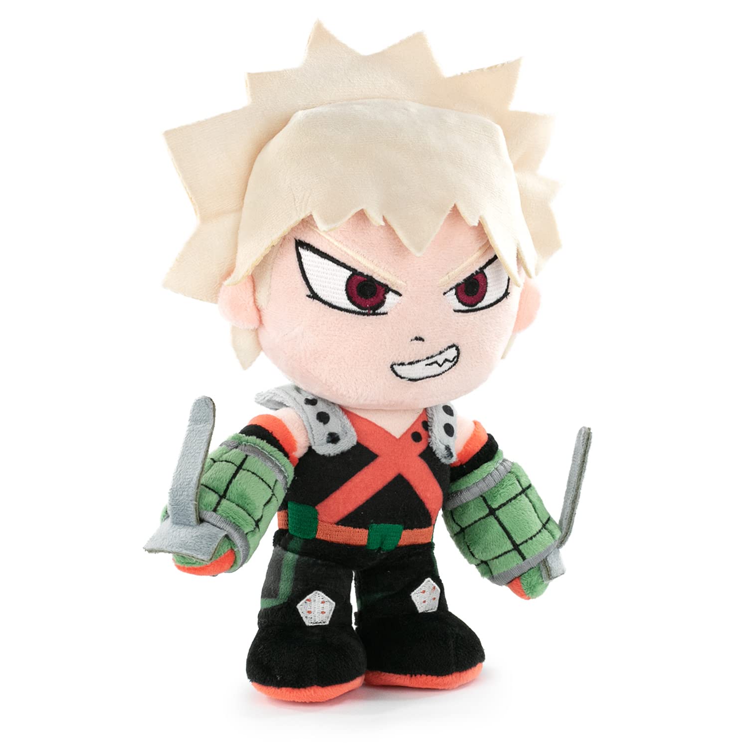 Barrado Peluche dei Personaggi di My Hero Academia - 28cm - Deku, Bakugo, Todoroki - Qualità Super Soft (Bakugo)