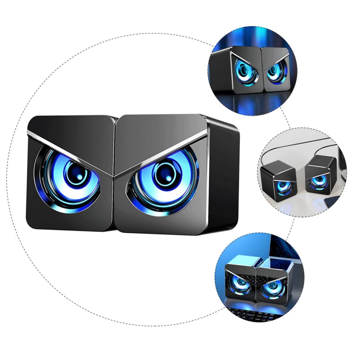 Altoparlante per Computer Desktop Altoparlanti Esterni A Completa Altoparlante da Tavolo Mini per Laptop Compatto Portatile