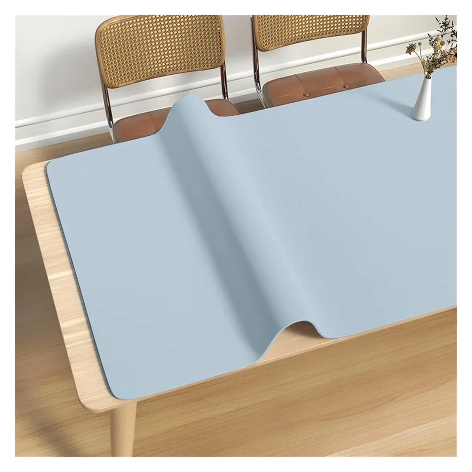 Tappetino da scrivania in pelle, grande tovaglia impermeabile double face, copertura da tavolo facile da pulire for casa e armadietto(Color 2,50x120cm)