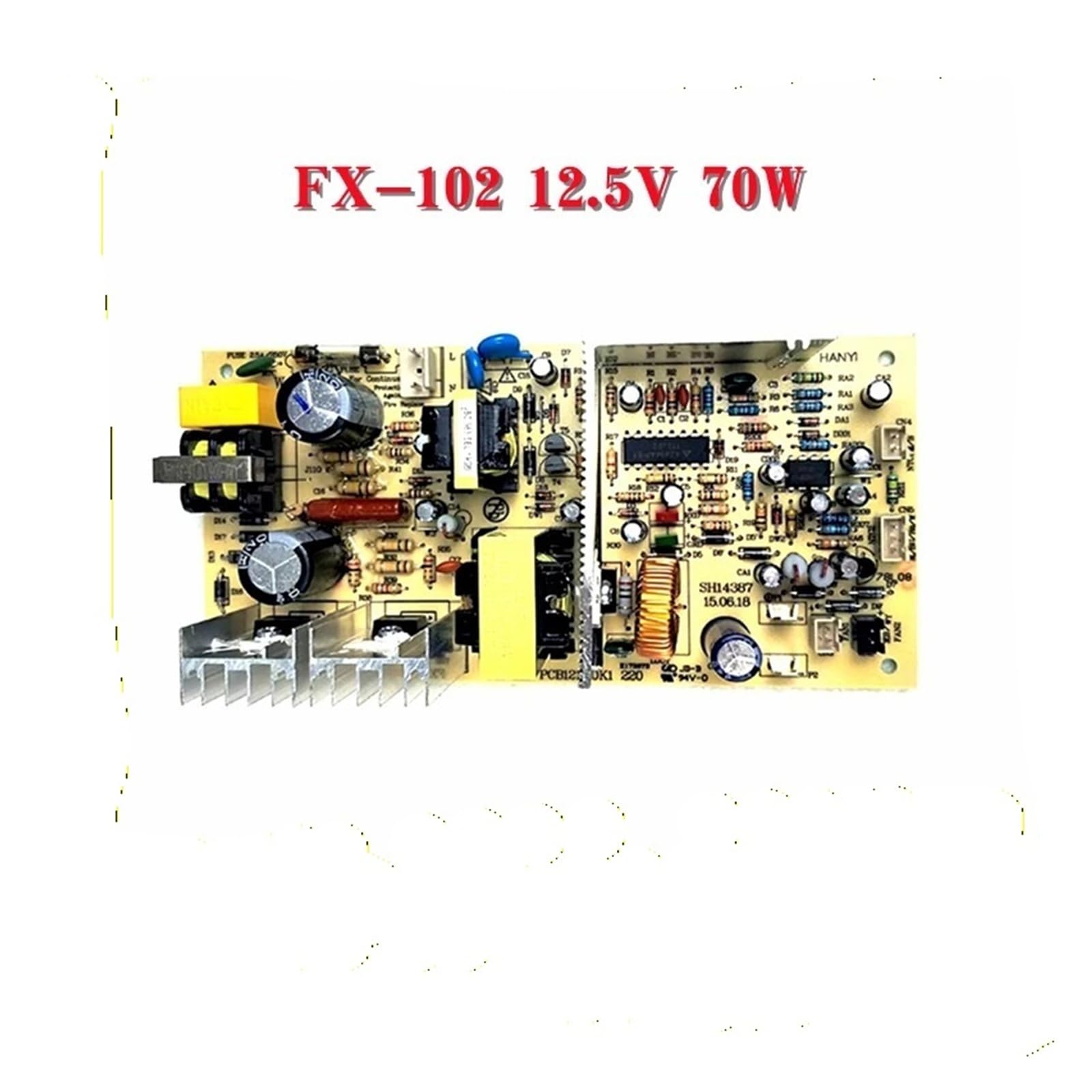 FX-102 12.5V 10.5V Armoire À Vin Rouge Carte D'alimentation Carte Principale Alimentation Réfrigérateur Accessoires 220V 50W 70W PCB121110K1 Pièces(FX-102 12.5V 70W)