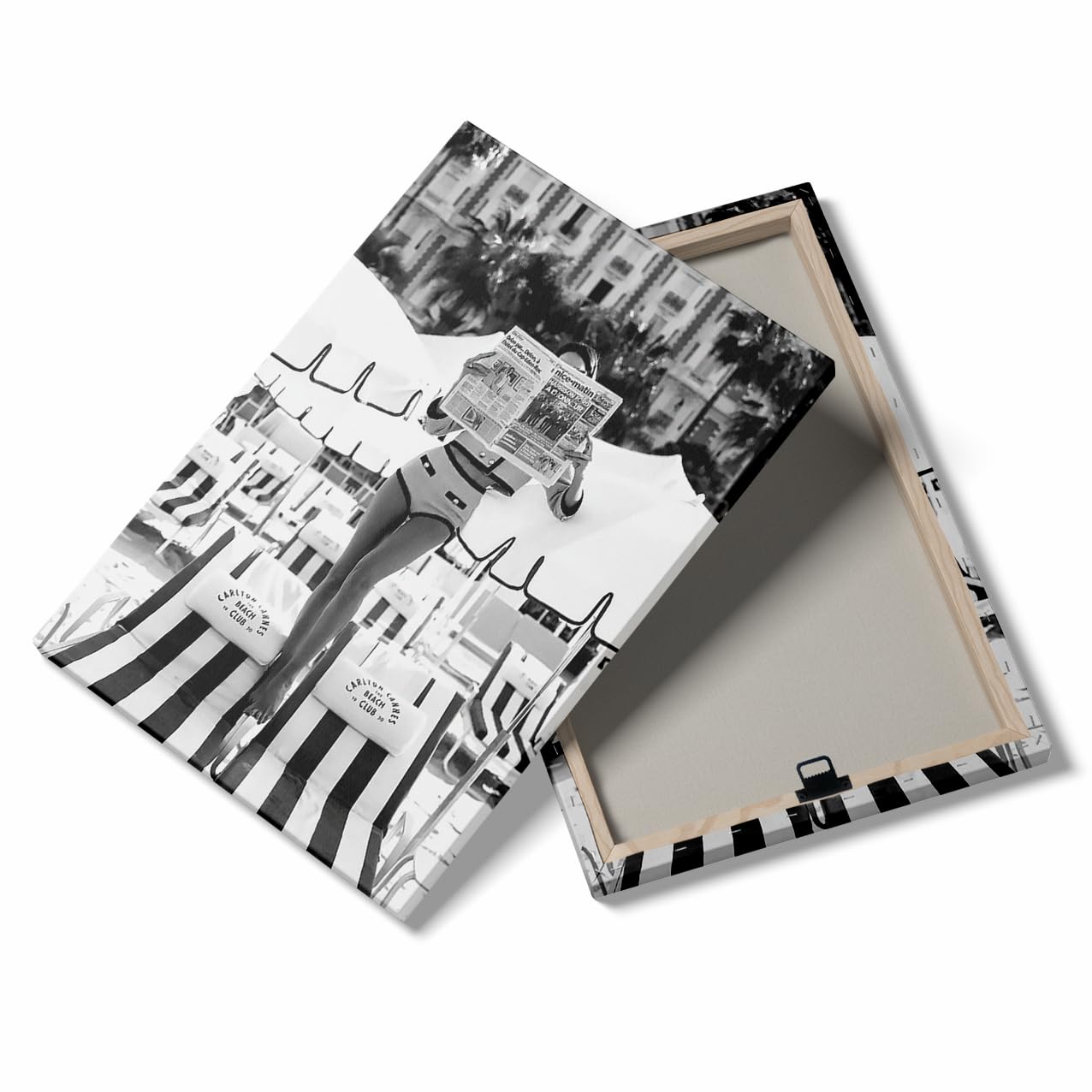 Vintage Newspaper Canvas Print - Her Ideas Spark Revolutions Feminist Wall Art For Offices