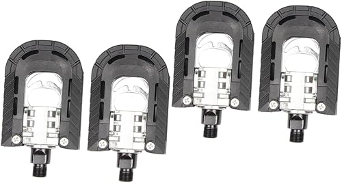 Miniatura 1 de YARNOW 2 Pairs Alloy Pedals Bike Supplies para Bicicleta Bike Pedal Degree Folding Pedals Pedals Platform Pedal MTB Pedals Flat Pedals Footrest