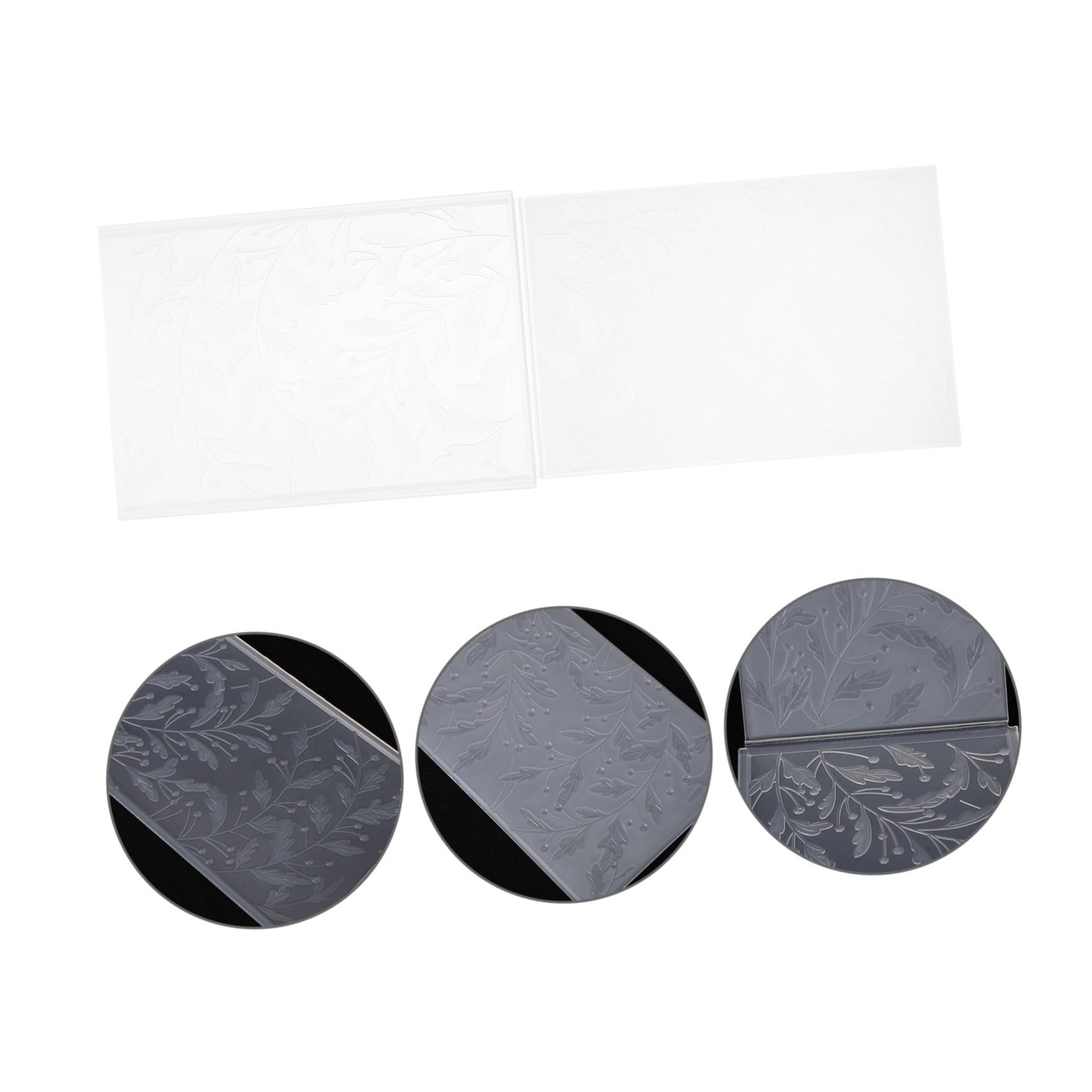 Operitacx 4 Stück Kreative Prägeordner Kunststoff für DIY Scrapbooking Textur Vorlagen für Kartenherstellung Einladungen und Fotoalben für Bastelprojekte