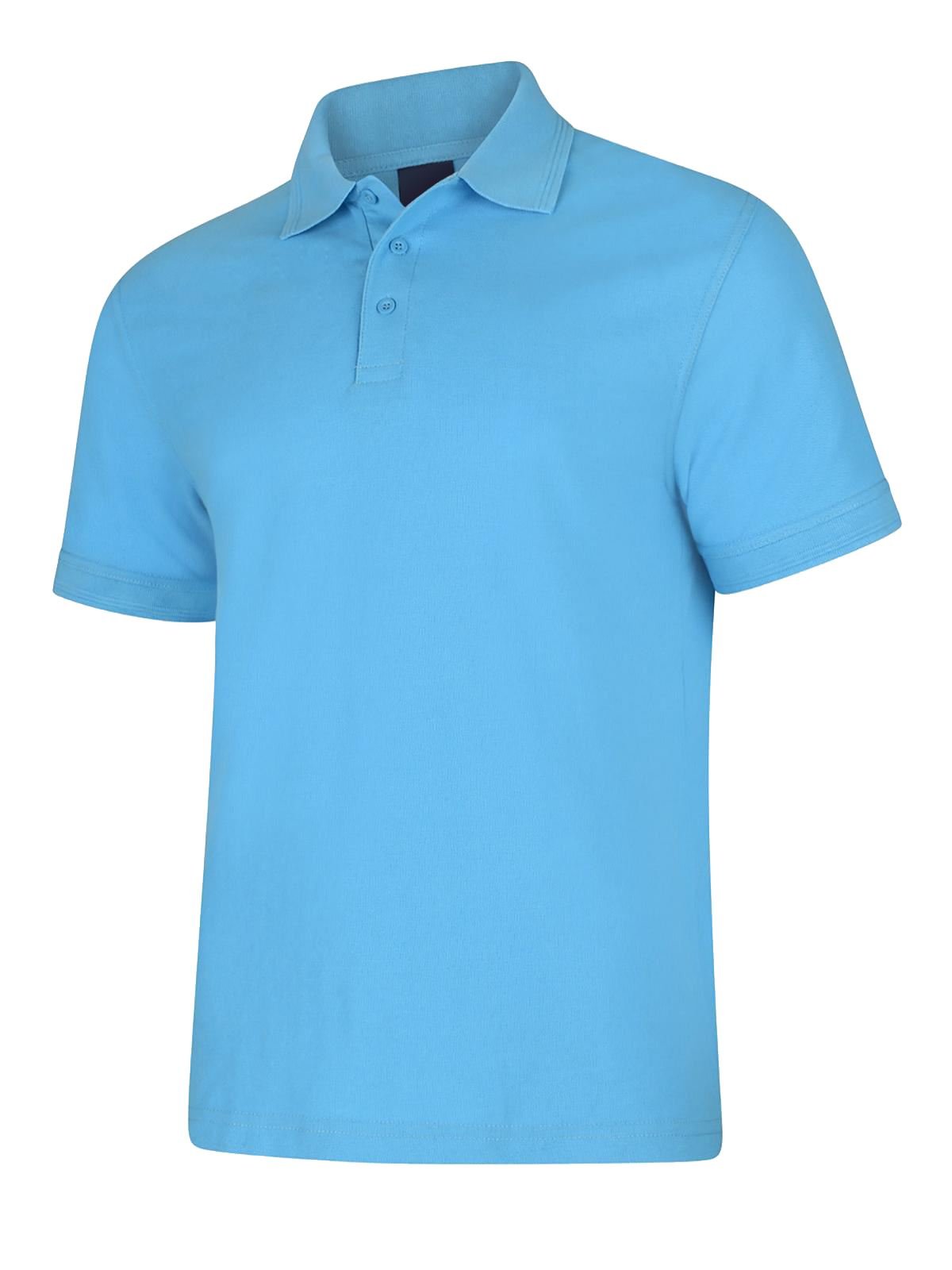 Uneek Clothing Men's Lime Deluxe Poloshirt - Sky - Xxxxl Large