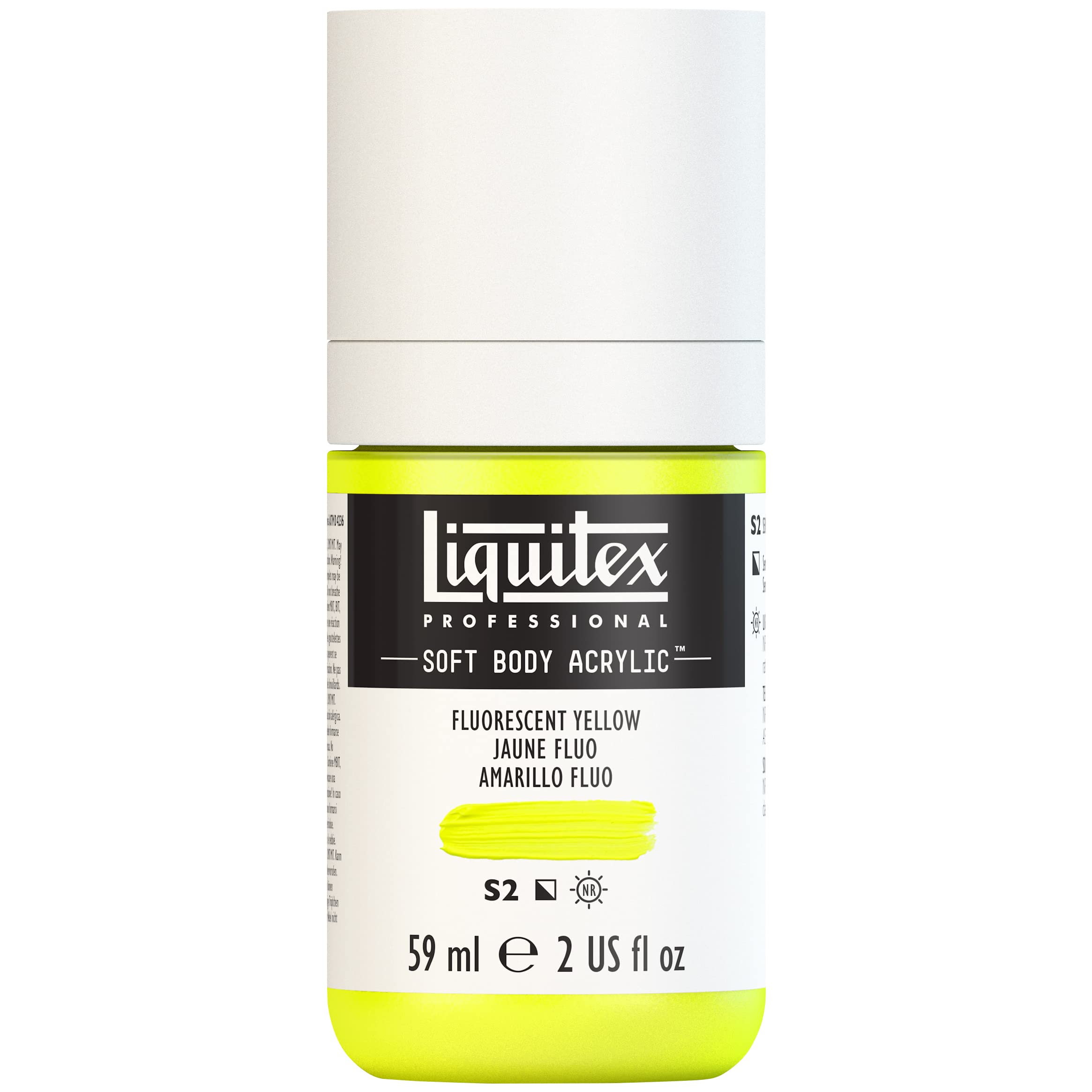 Liquitex Professional Soft Body Acrylic Paint 59ml Fluorescent Yellow For Art...