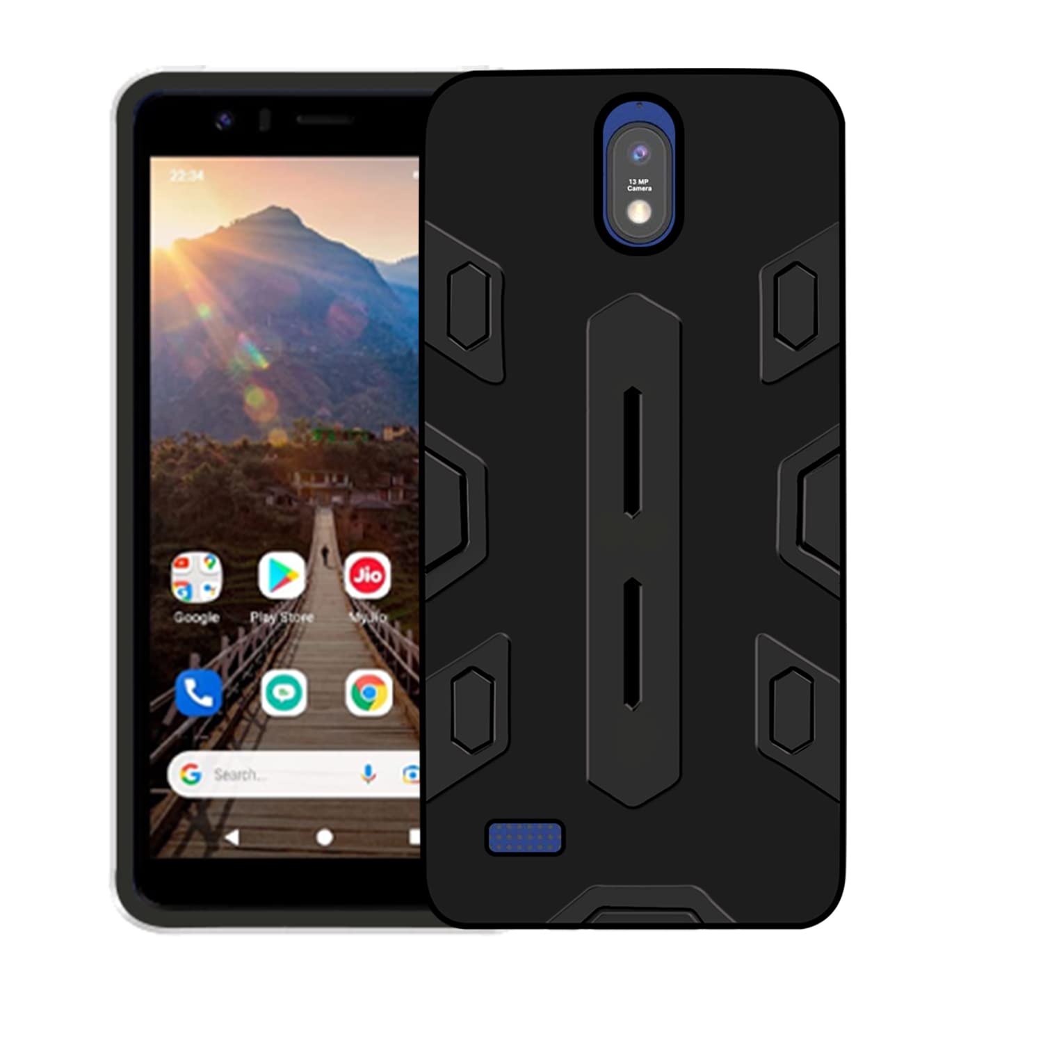 VIDO Shockproof Armor Back Case Cover for Jio Next (B09MFTDMRF) Amazon Price History, Amazon Price Tracker