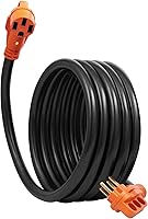 Vista 10 de VEVOR Cable de extensión de 50 amperios para RV, de 15 pies, cable de alimentación para RV resistente STW de calibre 6/3+8/1, enchufe macho NEMA
