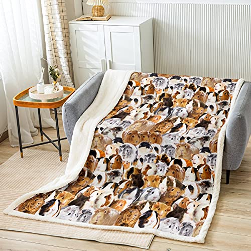 Image of Feelyou Kids Guinea Pig Fleece Blanket 50 inchx60 inch Boys Girls Gift