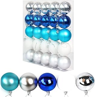 Christmas Ornaments Christmas Balls, Christmas Tree Hanging Balls, Shatterproof Plastic Christmas Decoration Balls, Holida...