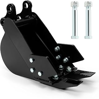 Mini Excavator Bucket, 200mm Backhoe Bucket Fit for 7.87in Narrow Trenching BUC ket Below 3 Tons - Replace for Chinese Excavator & Most 1.8t Backhoe with Link Pins*2