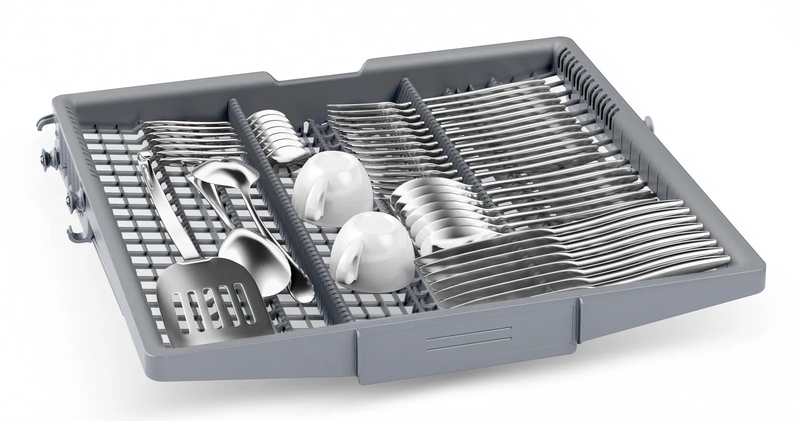 Neff S145ECS15E, N 50, inteligentna zmywarka do naczyń, częściowo zintegrowana 60 cm, zmywarka do naczyń, wyprodukowano w Niemczech, szuflada na sztućce, bardzo cicha, otwarta na sucho, intensywne