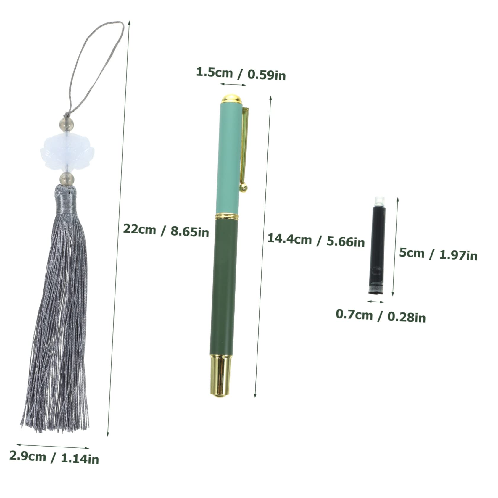 Ciieeo 4sets Per Calligrafia Con Ricaricabile Per Scuola e Casa Con Ricariche e Accessori