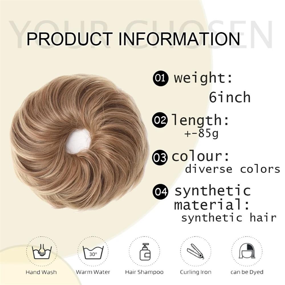 sztuczne włosy kok Messy Hair Bun Syntetyczne Dodatki Do Włosów, Elastyczne Krótkie Proste Przedłużki Do Kucyka Dla Kobiet Dziewcząt Akcesoria do włosów(SILVER)
