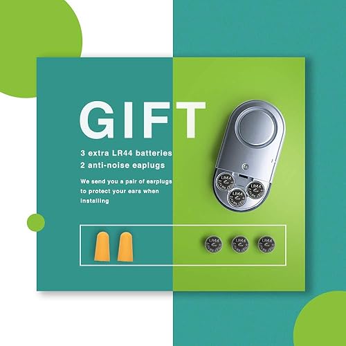 Miniatura 6 de Sensor de alarma abierto de 120 DB para puerta y ventana, paquete de 3 y 1 paquete para niños, seguridad de pacientes con demencia, alarmas