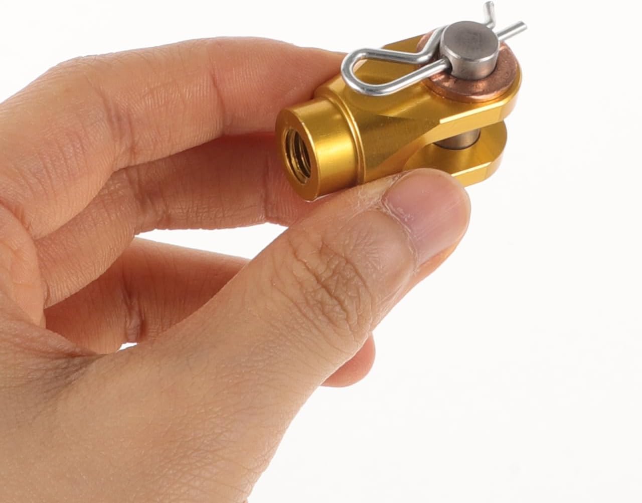 Luxshiny Motorcycle Brake Clevis Fitting Rear Brake Rod Connecting Fork Universal Pedal Clevis Accessory for Improved Control and Easy Installation (Random Color)