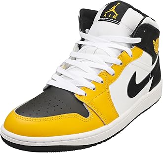 NikeAir Jordan 1 Mid (DQ8426-701, Yellow Ochre/White/Yellow Ochre/Black)