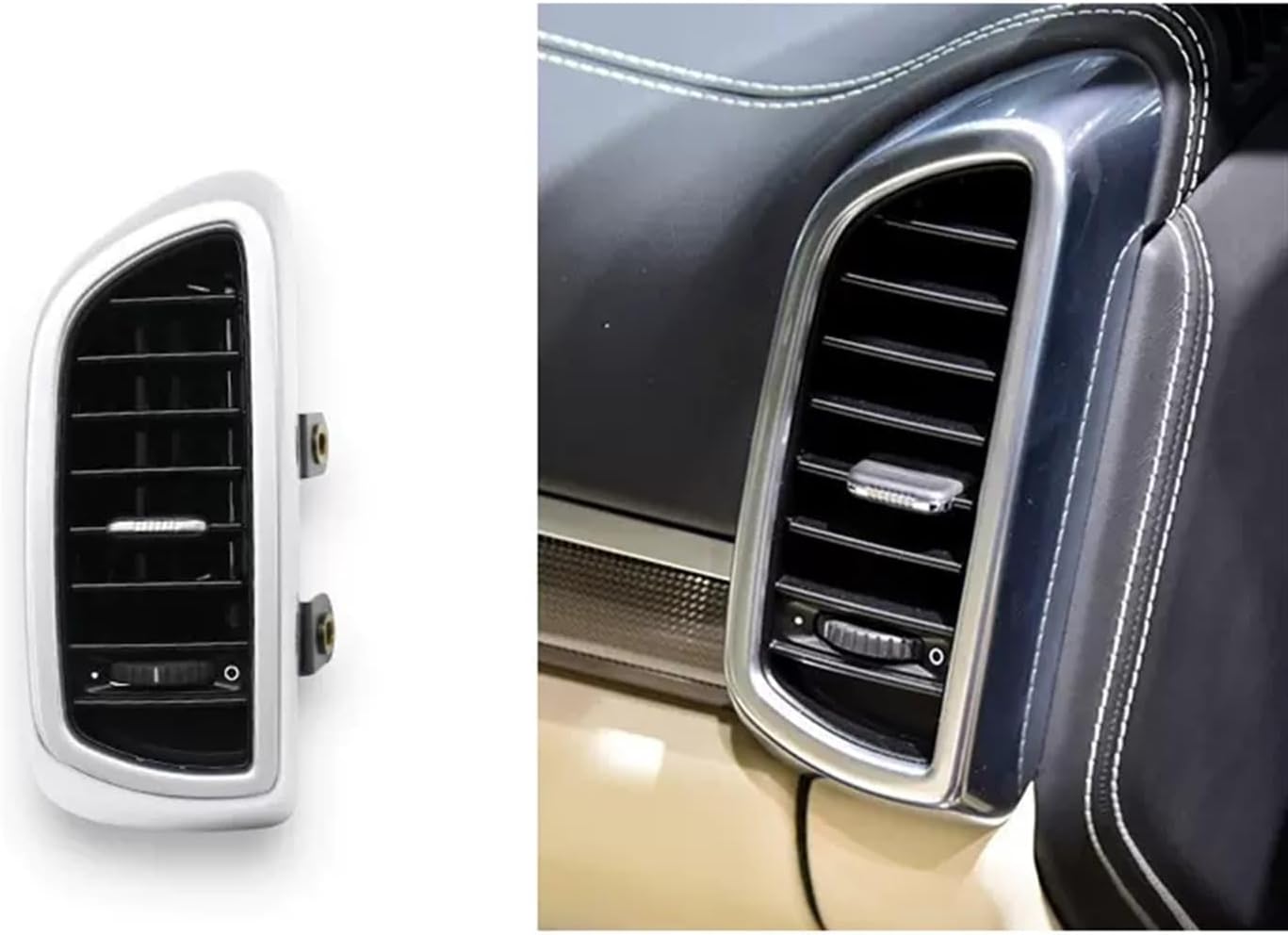 Auto LHD Front Rear Left Right Air Conditioning Outlet Air Vent Compatible with Porsche Cayenne 2011 2012 2013 2014 2015 2016(6pcs Whole Set)