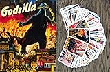FLONZGIFT Kaiju Playing Cards (Poker Deck 54 Cards All Different) Kaiju Monster Dinosaur Vintage Japan Horror Action Movies Posters