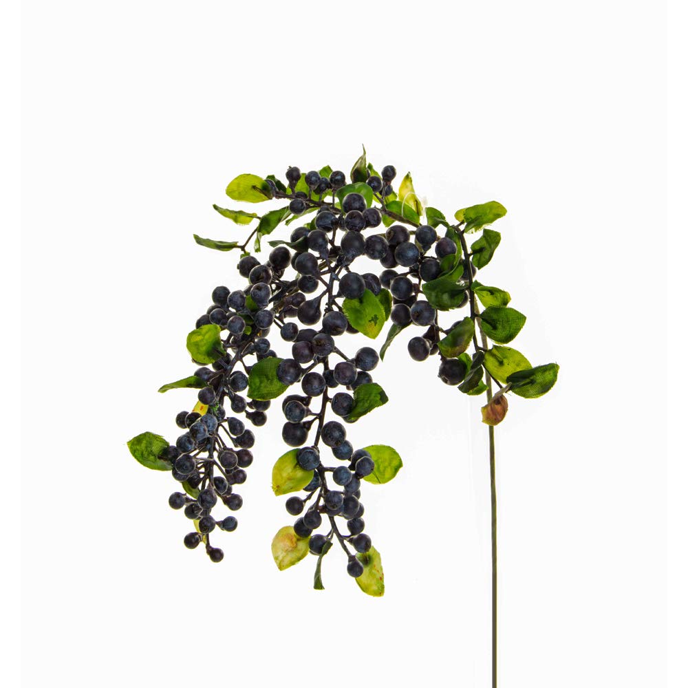 Floristrywarehouse Purple Hanging Artificial Sloe Or Berry Spray 55Cm