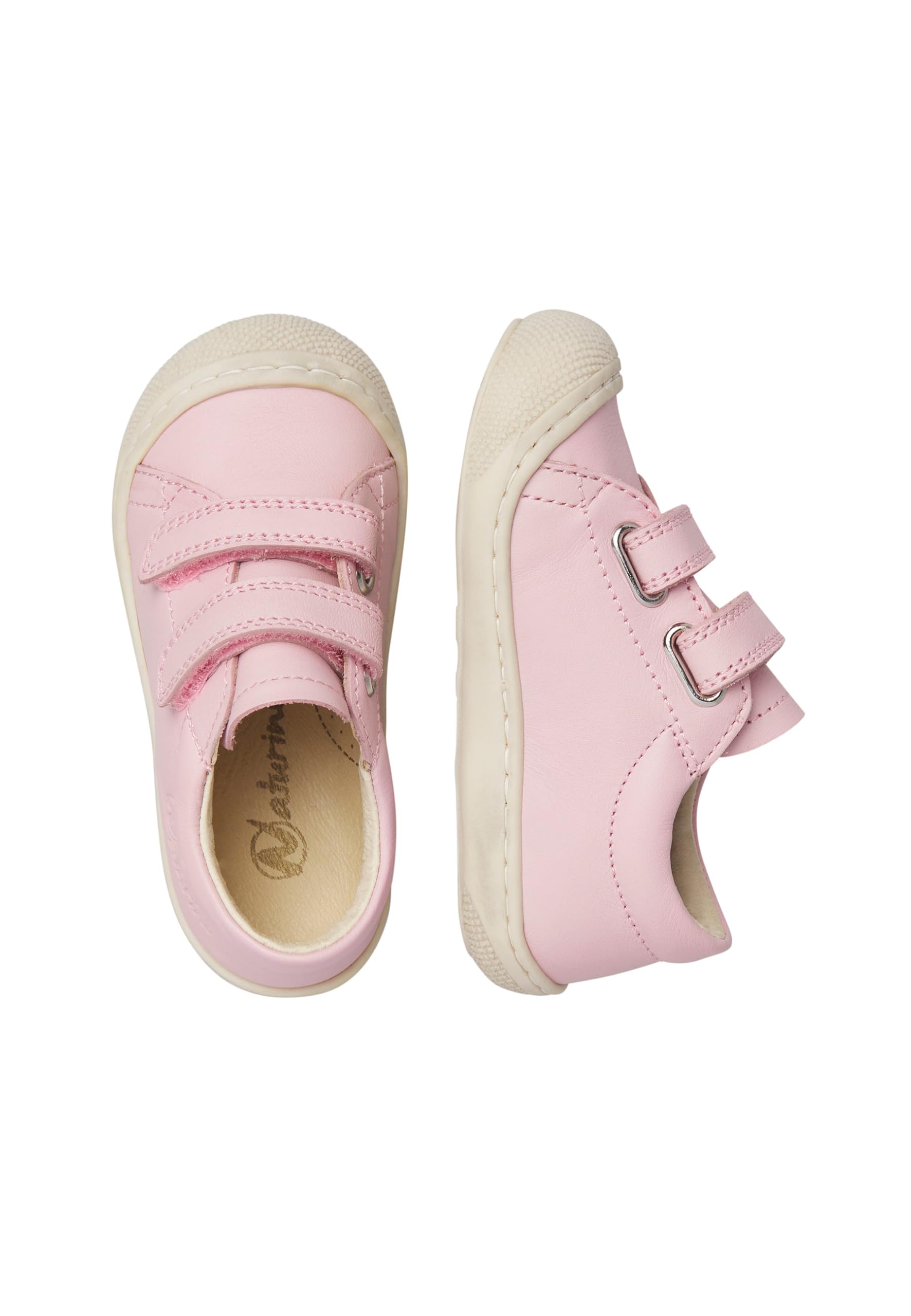 Naturino Lauflernschuhe aus Nappaleder, Rose-Grau- 26